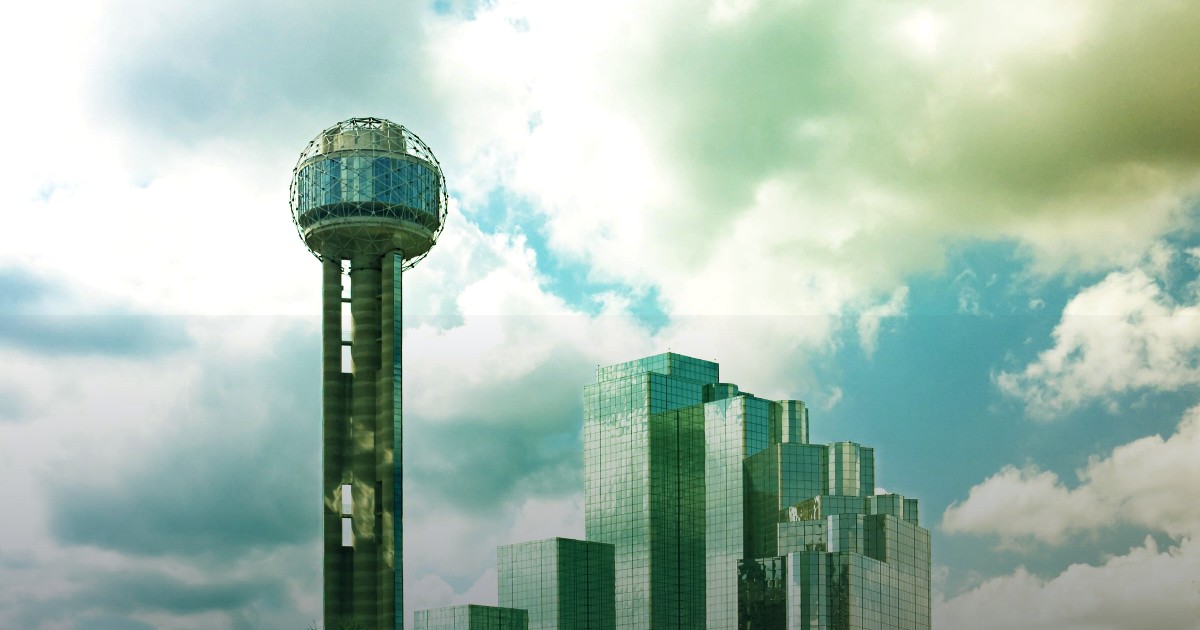 Local SEO for Dallas businesses: Dallas skyline at sunset