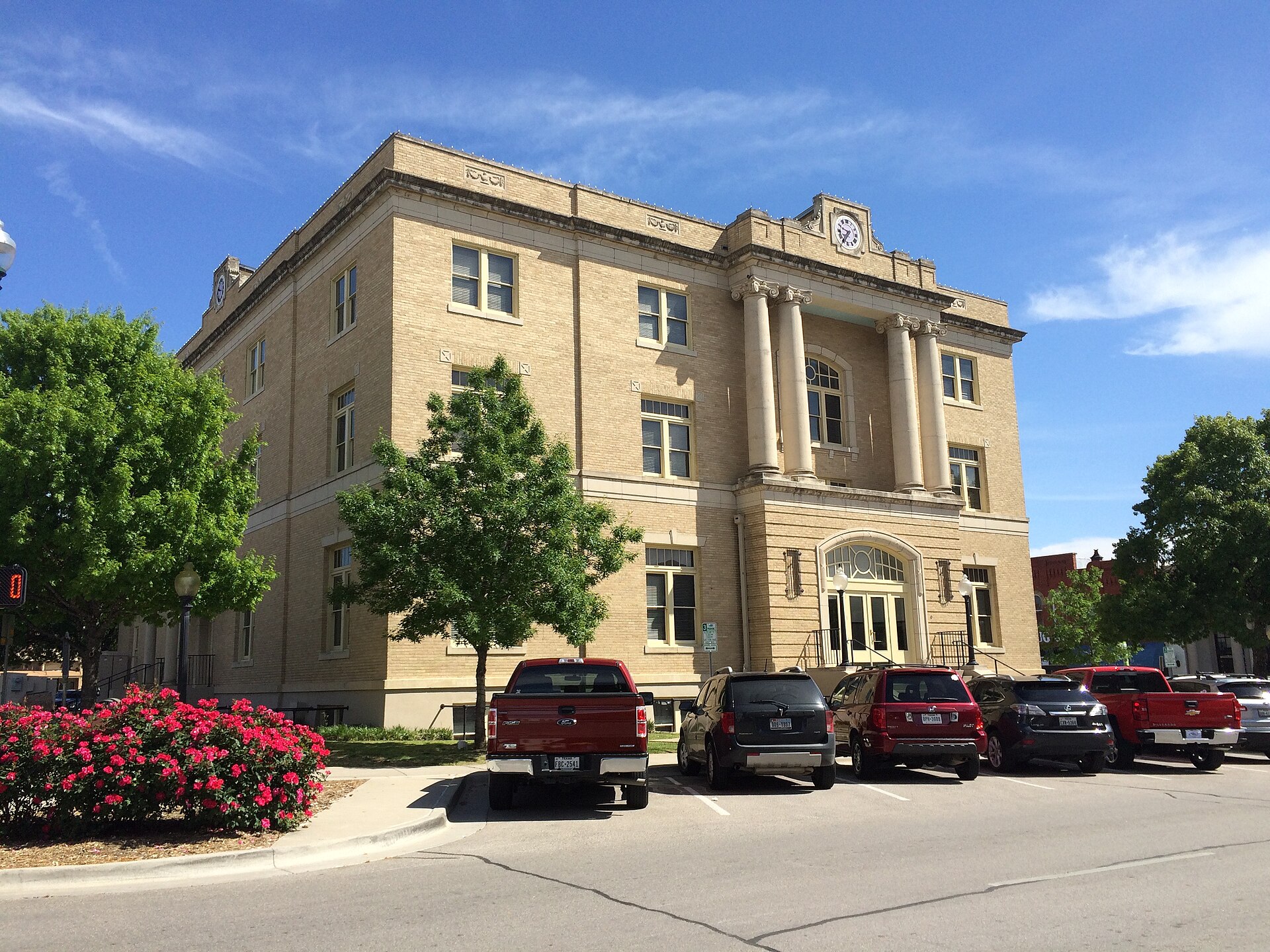 Old Collin County Courthouse on the historic square in downtown McKinney, Texas