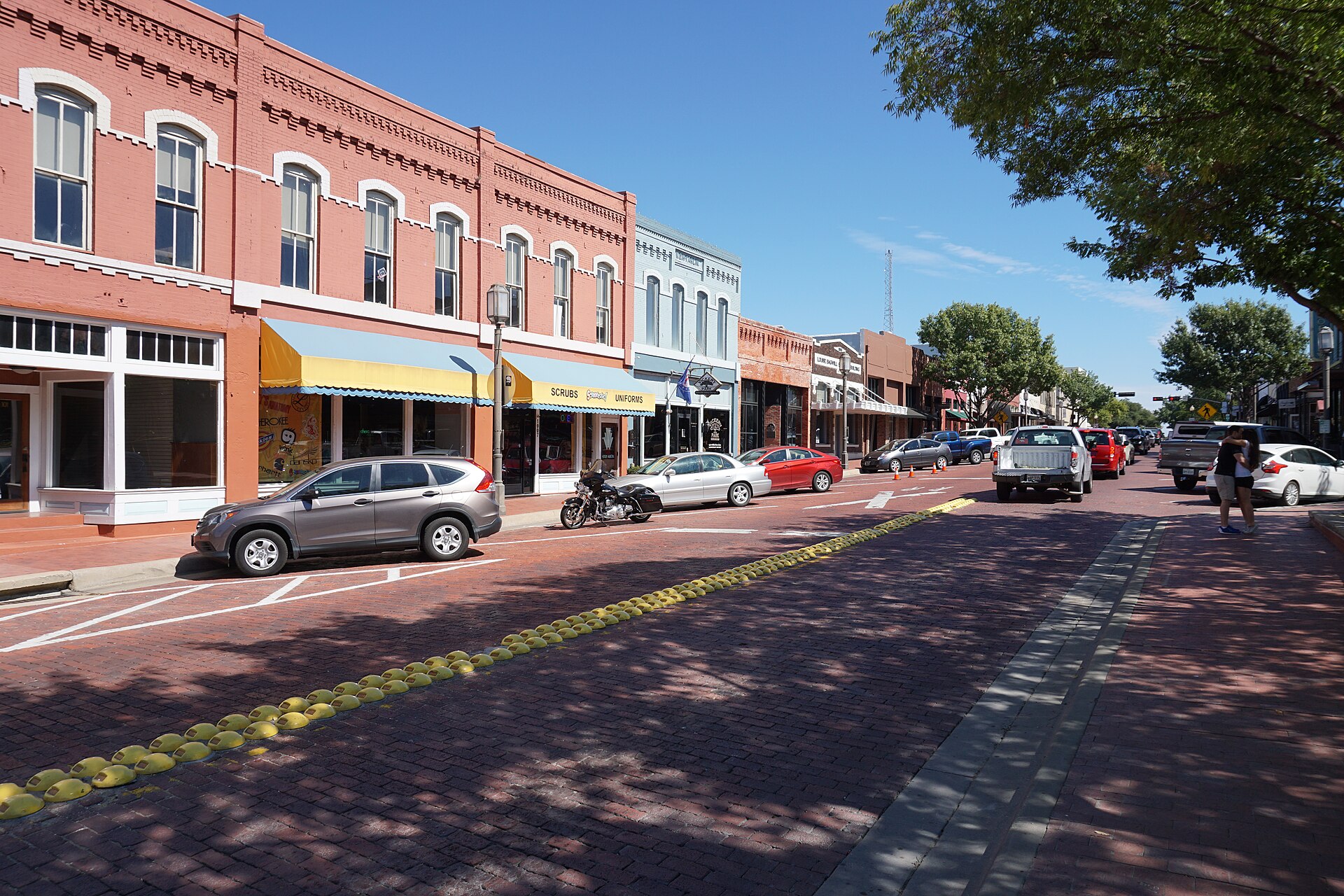 Historic 15th Street in downtown Plano, Texas